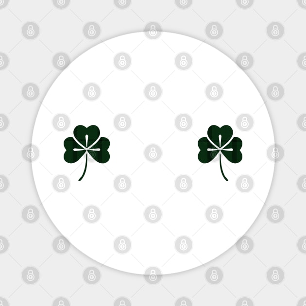 FUNNY SHAMROCK BOOBS Magnet by NAYAZstore